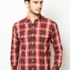 Kemeja Cotton Crimson Beige